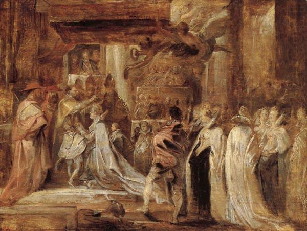 The Coronation of Marie de' Medici, Peter Paul Rubens